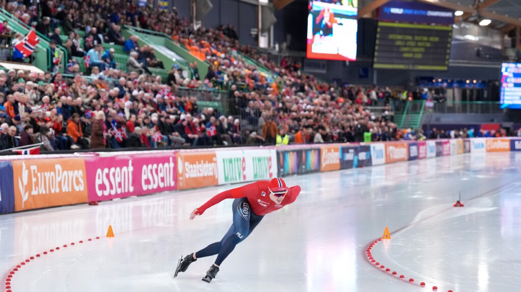 Bjørn Magnussen under VM på Hamar i mars 2025